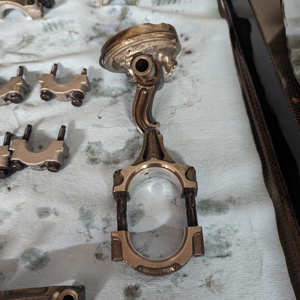 4EFTE bent / snapped rod and damaged piston